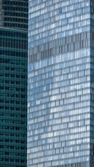 blue wall business buildings architectural background