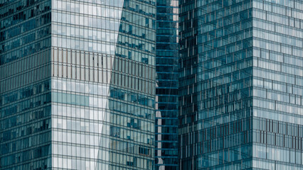 blue wall business buildings architectural background