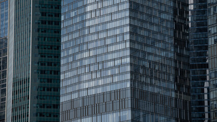 blue wall business buildings architectural background