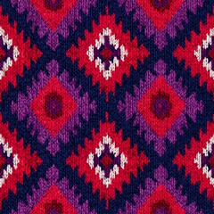 Ikat Seamless Pattern Design For Fabric