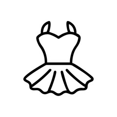 Ballet tutu on white background, simple design. Ballet tutu is a symbol of dance and elegance, perfect for creating a graceful atmosphere.
