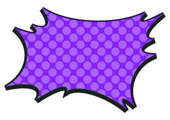 アメコミ風のポップなフキダシ