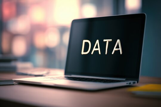 Capture Data. Collecting and Researching Information Concept. Doodle Style Landing Page on Laptop Screen with Comfortable Office Background - Powered by Adobe