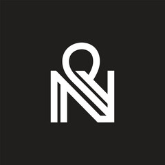Letter n and p logo vector