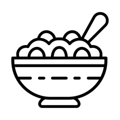 Cereal Bowl icon vector image. Can be used for Morning and Breakfast.