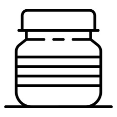 Honey Jar icon vector image. Can be used for Morning and Breakfast.