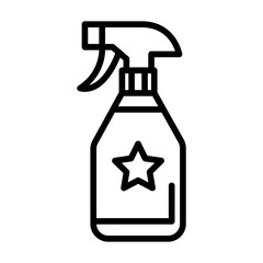 Sparay Bottle icon vector image. Can be used for House Cleaning.