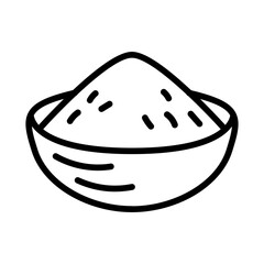 Slippery Flour icon vector image. Can be used for House Cleaning.