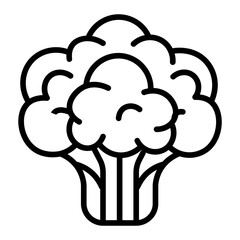 Cauliflower icon vector image. Can be used for Fruits and Vegetables.