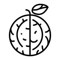 Pomelo icon vector image. Can be used for Fruits and Vegetables.