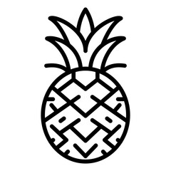 Fototapeta premium Pineapple icon vector image. Can be used for Fruits and Vegetables.