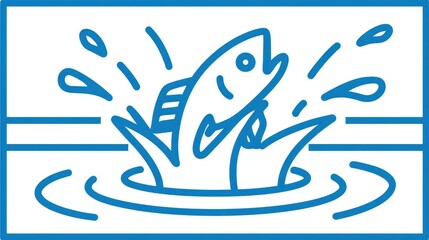 Fish jumping out of water.