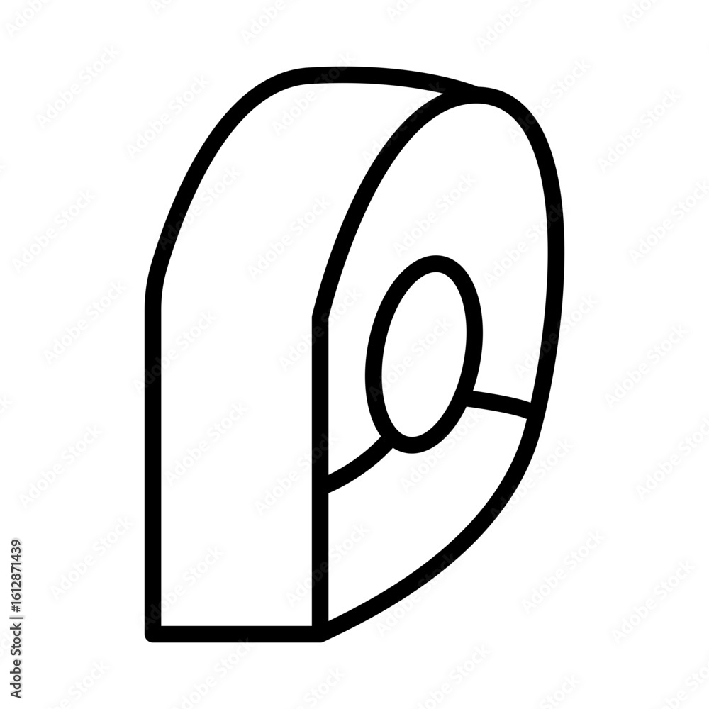 Poster insulating tape icon vector image. can be used for electrician tools.