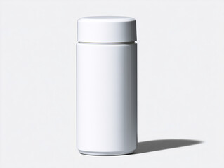 Blank White Cylinder Container Mockup