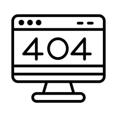 404 Error icon vector image. Can be used for Web Hosting.