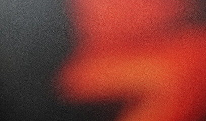 grainy warm gradient with noise red black banner poster cover abstract background design. gradient...