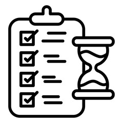 Project Deadline icon vector image. Can be used for Computer Programming.