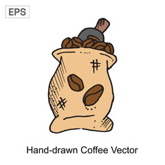 hand drawn coffee vector illustration