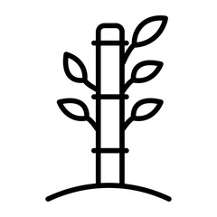 Bamboo icon vector image. Can be used for Spa.
