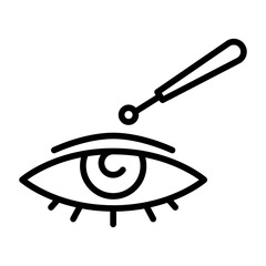 Spa Eye Treatment icon vector image. Can be used for Spa.