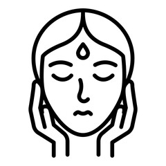 Facial Treatment icon vector image. Can be used for Spa.