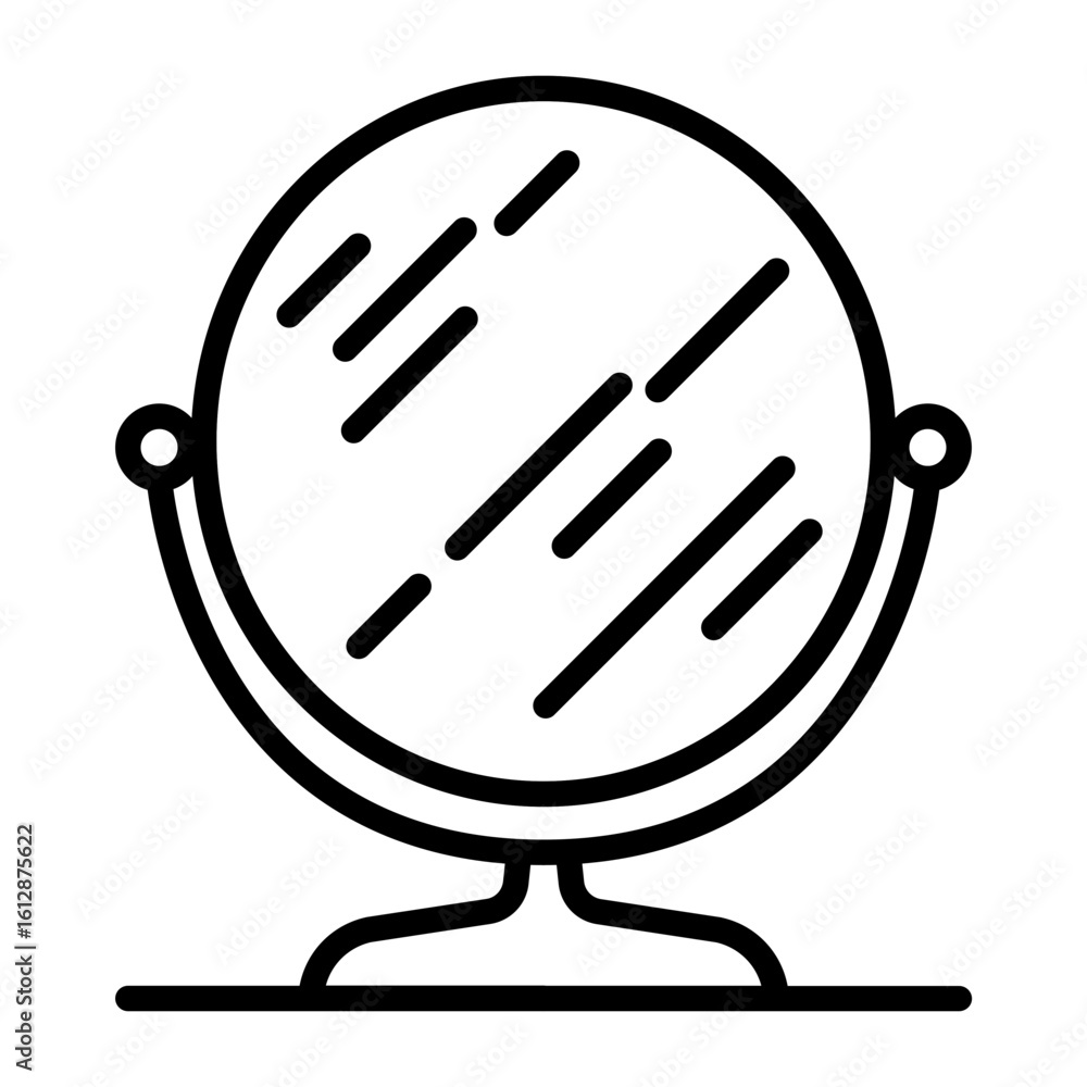 Poster mirror icon vector image. can be used for spa.