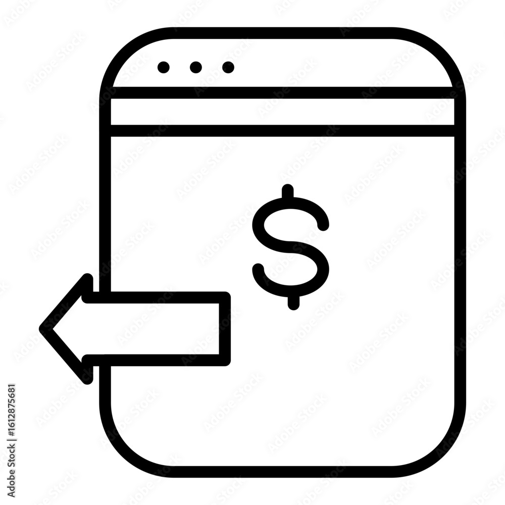Poster pay per click icon vector image. can be used for web marketing.