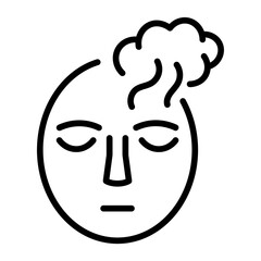 Face Steam icon vector image. Can be used for Spa.