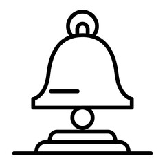 Desk Bell icon vector image. Can be used for Spa.