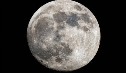 Full moon, detailed surface texture