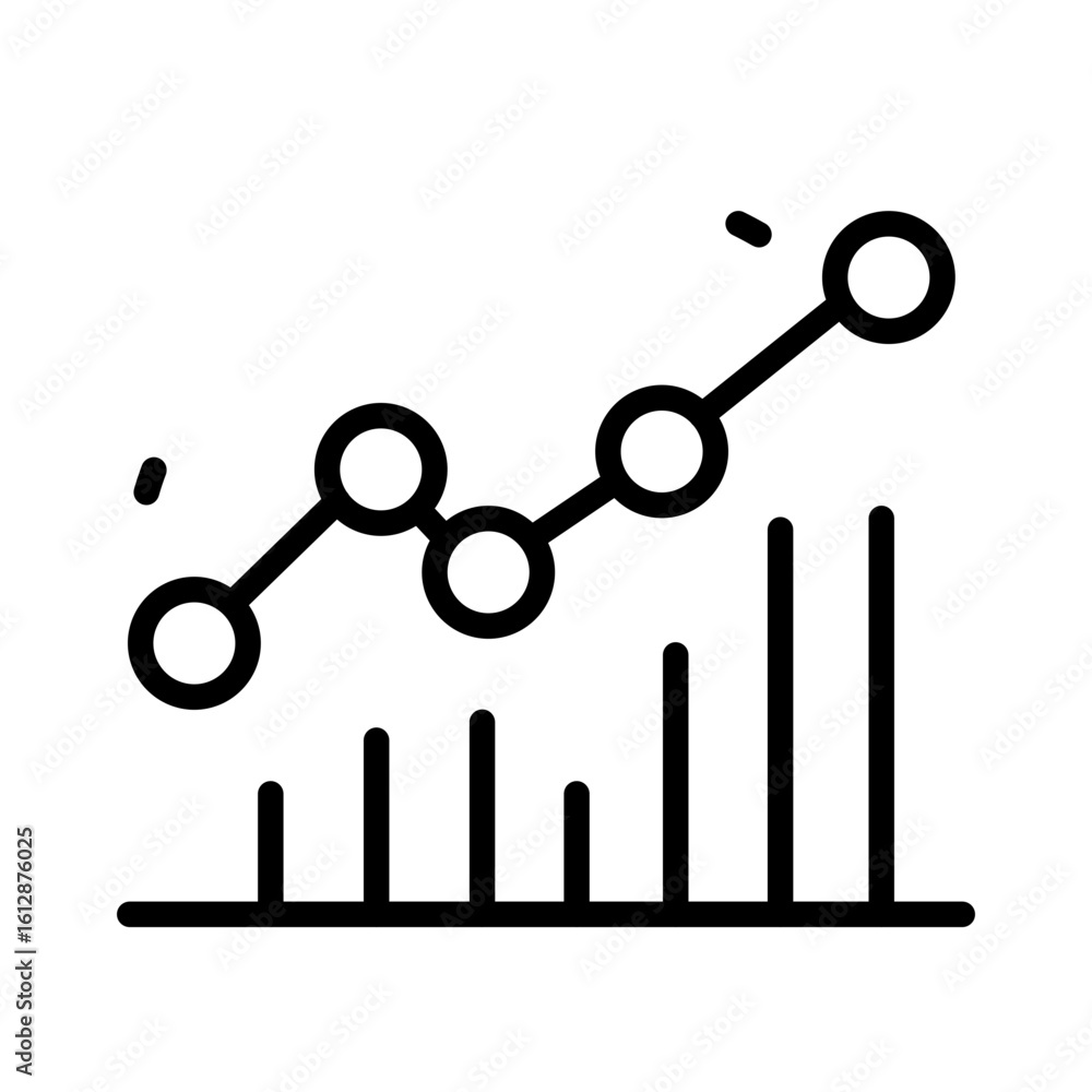 Poster graph icon vector image. can be used for web marketing.
