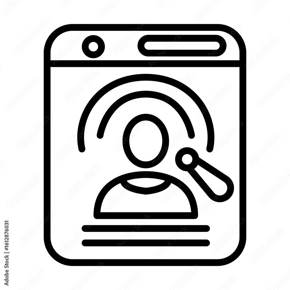 Aufkleber page optimization icon vector image. can be used for web marketing.