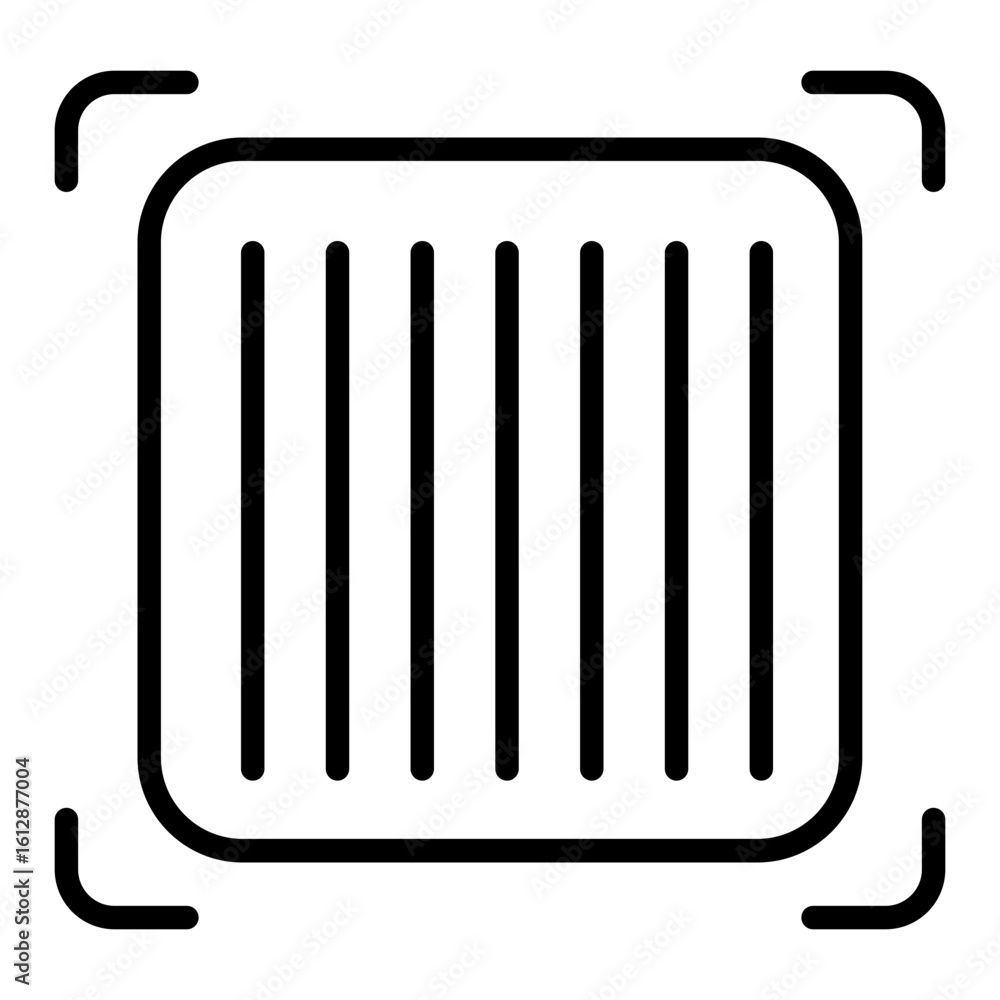 Poster barcode icon vector image. can be used for shopping and ecommerce.