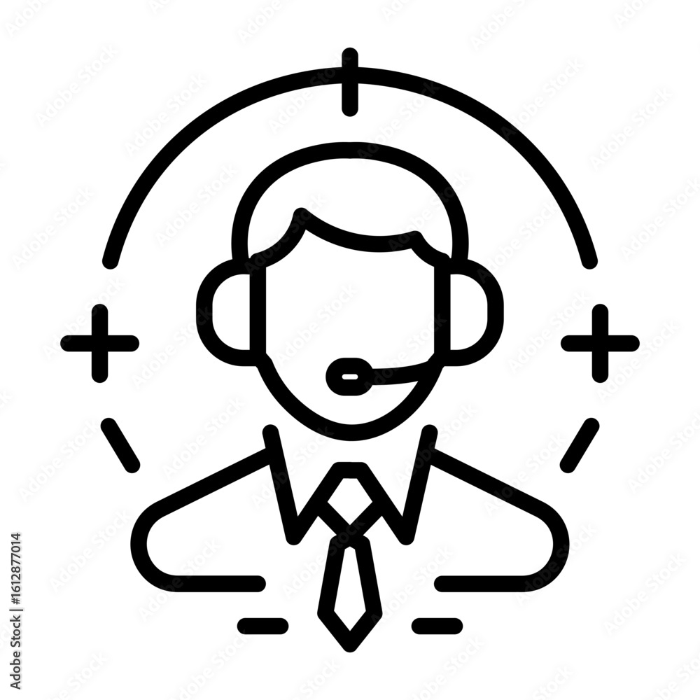 Poster call service icon vector image. can be used for shopping and ecommerce.