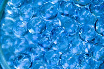 やわらかいジェル状の球体を敷き詰めた背景