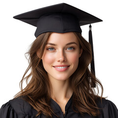 Celebrating Graduation A Portrait of Academic Achievement isolated on transparent Background
