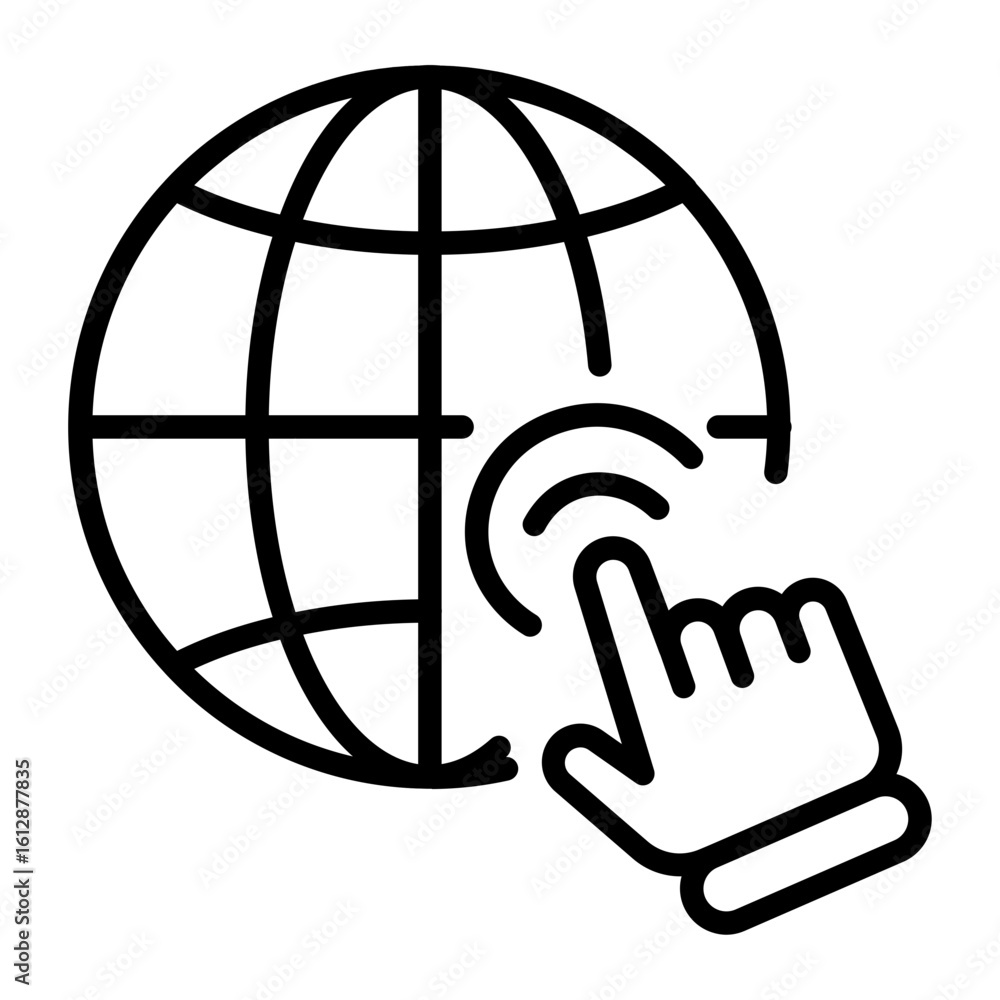 Poster global settings icon vector image. can be used for seo and web.