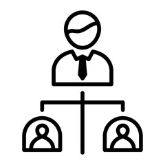 Hierarchy icon vector image. Can be used for Seo and Web.