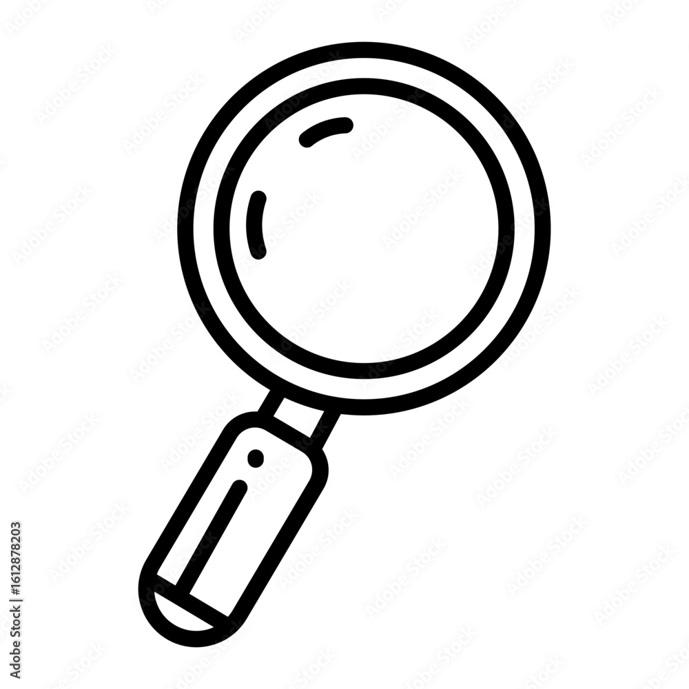 Poster magnifying glass icon vector image. can be used for seo and web.