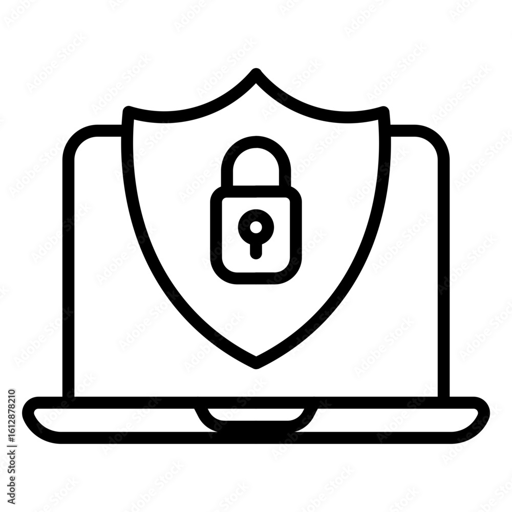 Poster security settings icon vector image. can be used for seo and web.