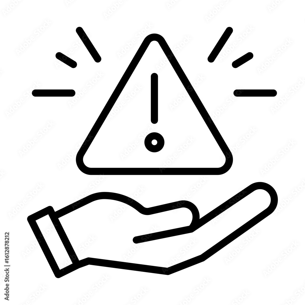 Poster warning alert icon vector image. can be used for seo and web.