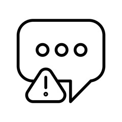 Chat Alert icon vector image. Can be used for Project Management.