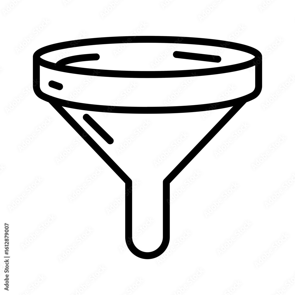 Poster funnel icon vector image. can be used for project management.