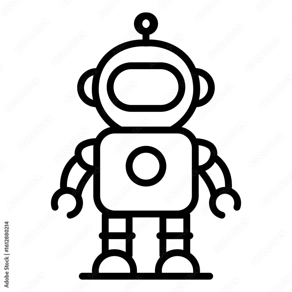 Poster nanobot icon vector image. can be used for science fiction.