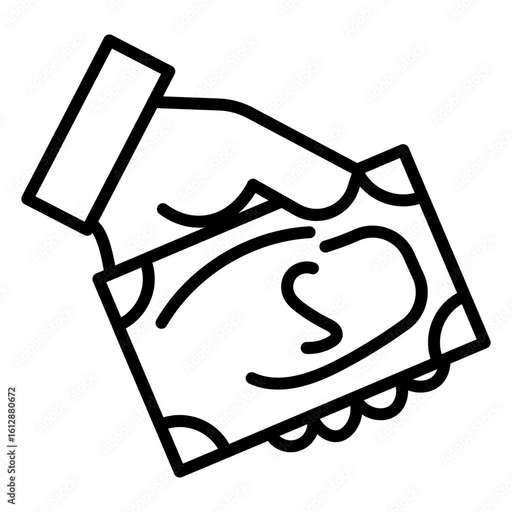 Poster bribery icon vector image. can be used for prison.