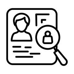 Fototapeta premium Identity Theft icon vector image. Can be used for Prison.