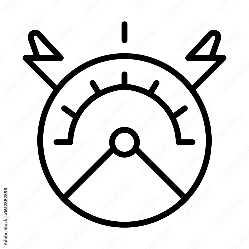 Aufkleber multi-meter icon vector image. can be used for electric circuits.