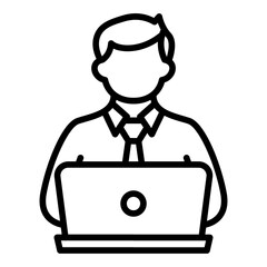 Accountant icon vector image. Can be used for Women.