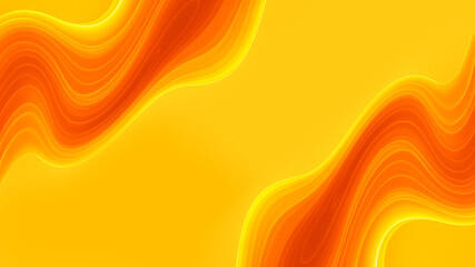 Twin Wave Summer Gradient with Orange and Yellow