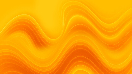 Summer Wave Flow Bright Yellow Orange Abstract Background